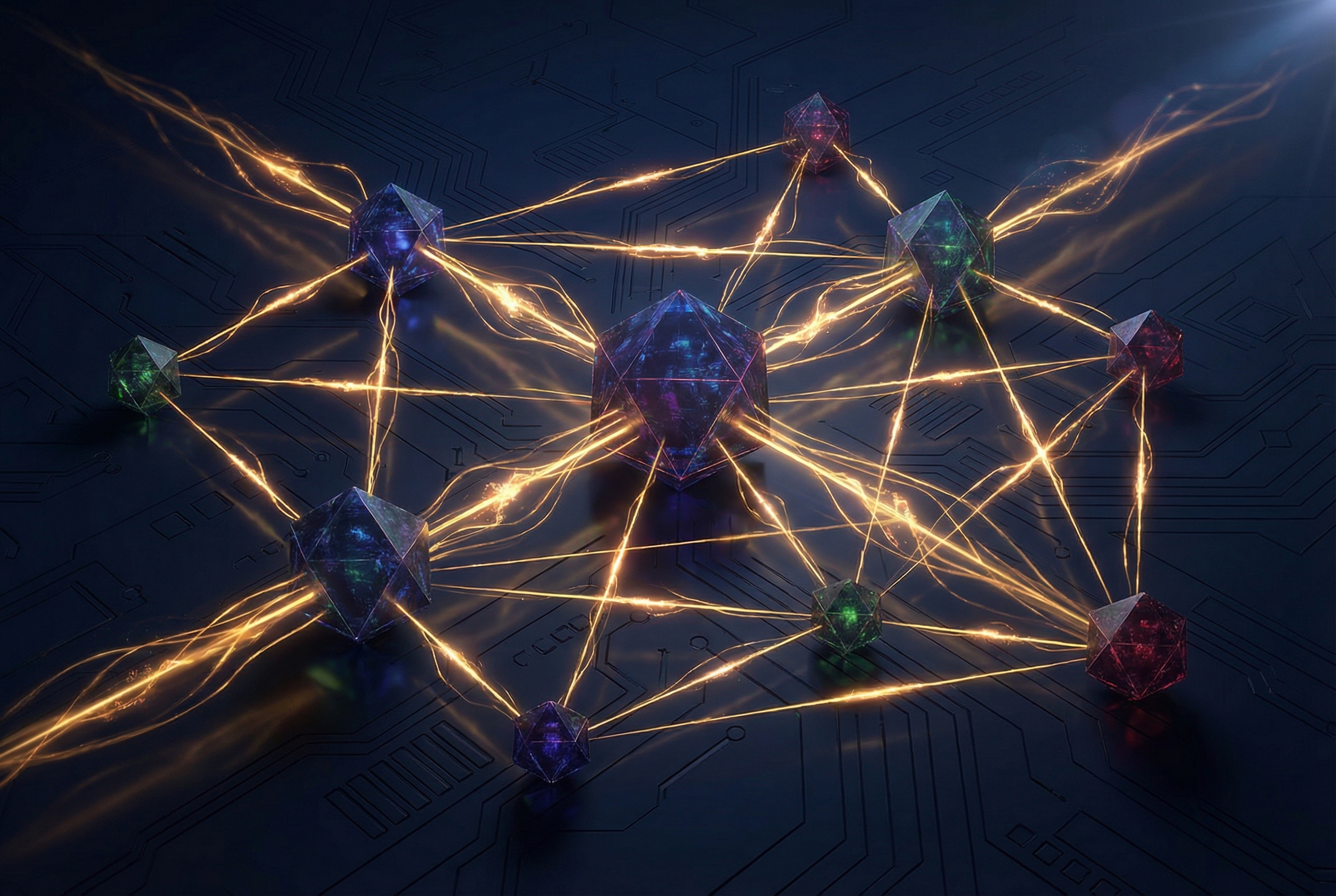 Interconnected AI neural network with multiple LLM model nodes